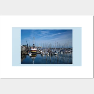 The Marina at South Harbour, Blyth, Northumberland Posters and Art